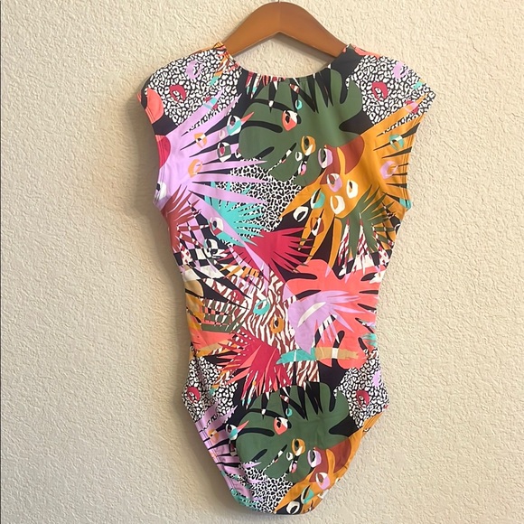 NWT Bleu Rod Beattie Tropical Print Colorful Patterned Swimsuit - Picture 2 of 10